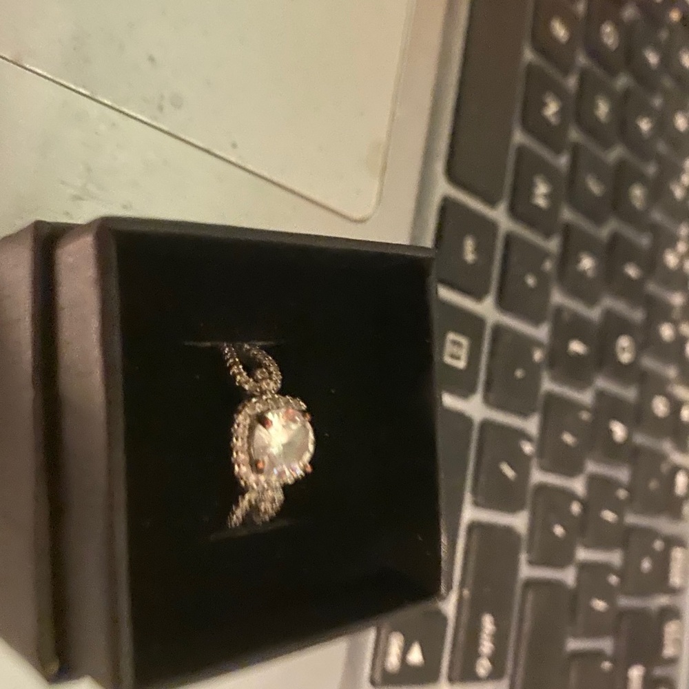 Gorgeous Princess CZ Engagement Ring